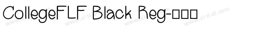 CollegeFLF Black Reg字体转换